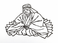 白黒切絵